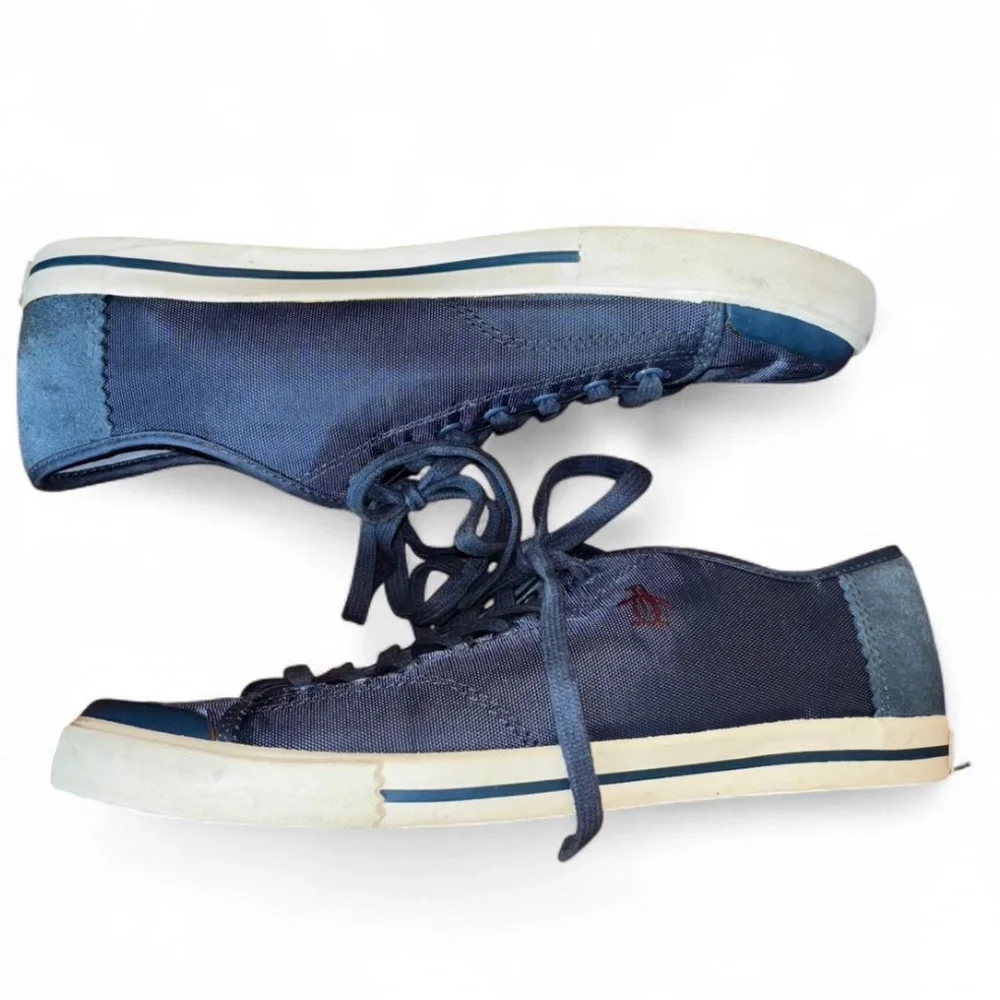 Original Penguin Blue Canvas Sneakers